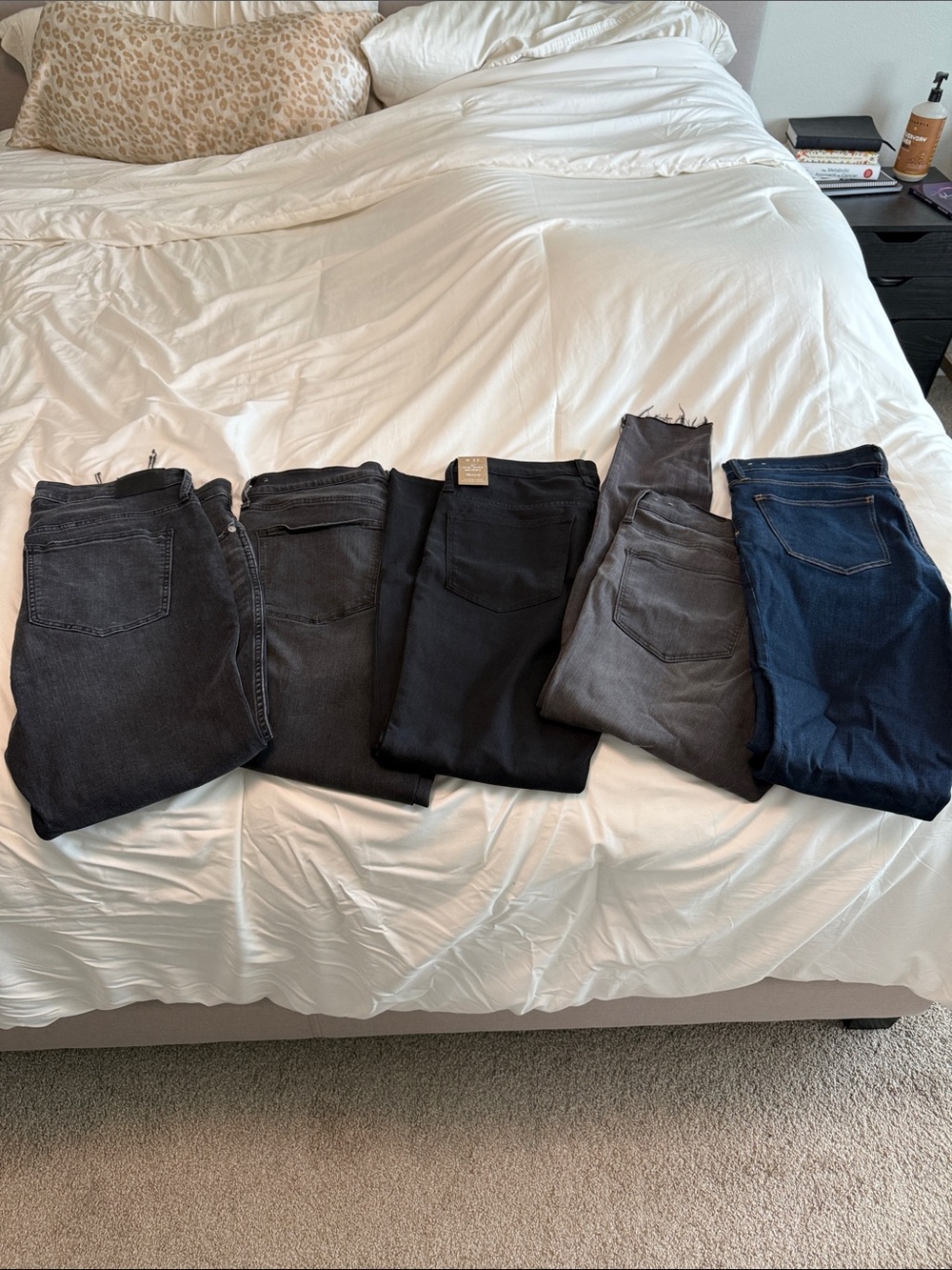 5 pairs madewell jeans